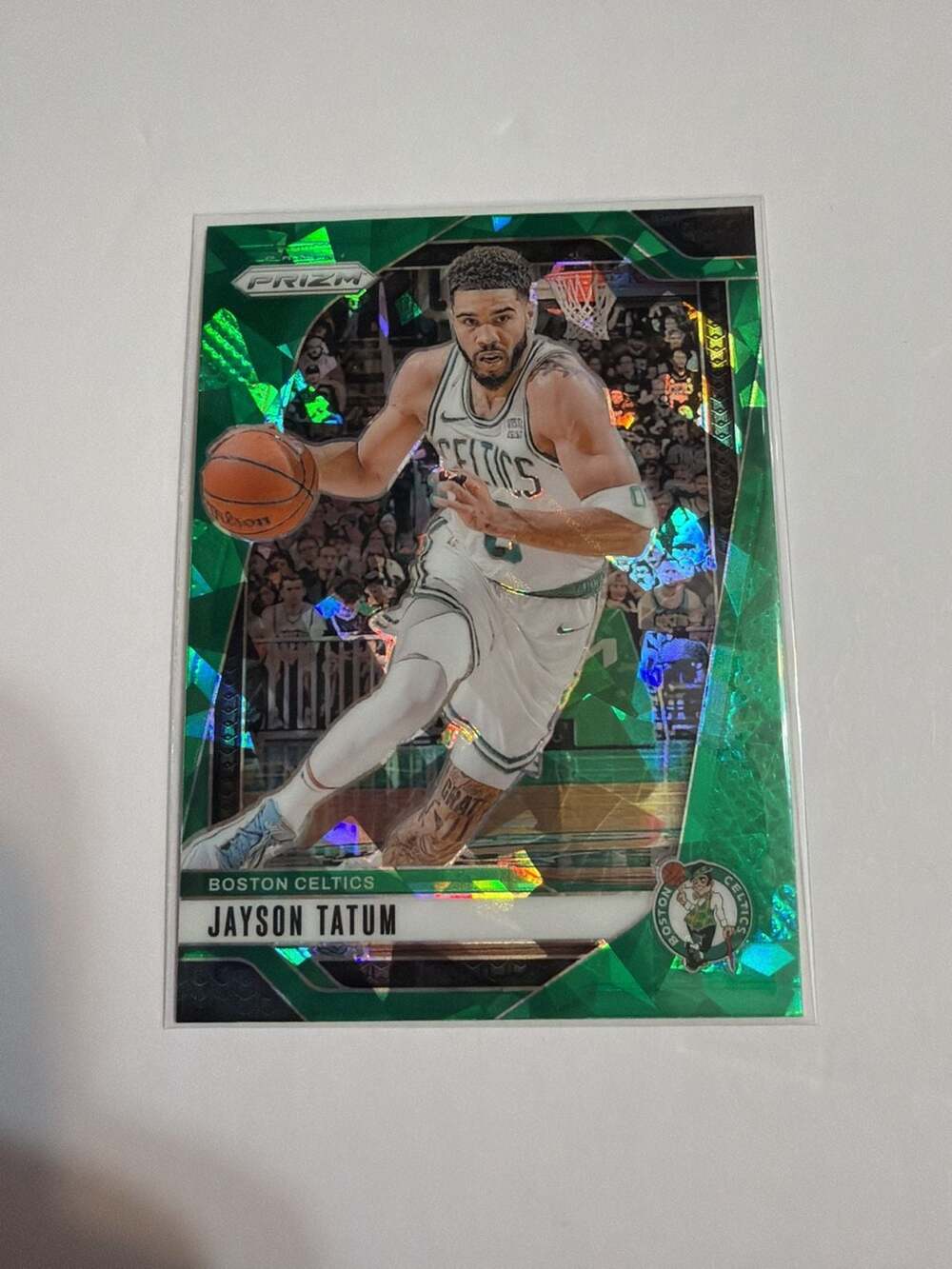 2024-25 Panini Prizm Jayson Tatum #103 Green Prizm Parallel